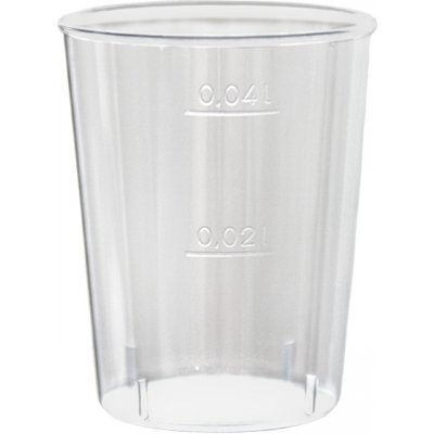 Plastový kelímek PS krystal 0,04 l na alkohol transparent (50ks) – Zboží Mobilmania