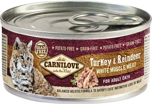 Carnilove Turkey & Reindeer for Cats 100 g