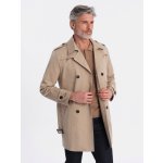 Ombre Clothing pánský trench coat Eliot tmavě béžová – Zbozi.Blesk.cz