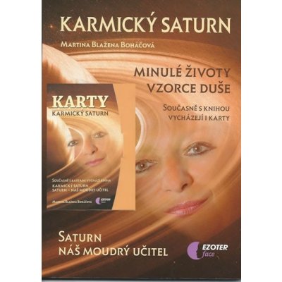 Boháčová Martina Blažena: Karmický Saturn kniha + karty 27 ks Kniha – Zboží Mobilmania