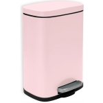 Spirella výklopný odpadkový koš MOVE, růžový plast, 5 L 10_18675 – Sleviste.cz
