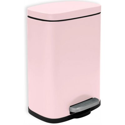 Spirella výklopný odpadkový koš MOVE, růžový plast, 5 L 10_18675 – Sleviste.cz