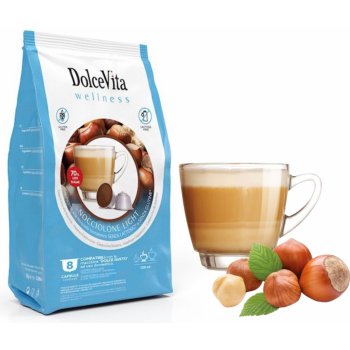 Dolce Vita Italfoods Dolce Vita Cappuccino s příchutí LÍSKOVÝCH OŘECHŮ LIGHT do Dolce Gusto 8 kusů kapslí