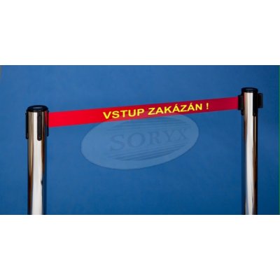 EXPOINT Potisk pásky pro zahrazovací sloupky a kazety Název: potisk pásky 5m - hotová délka 4,5 m – Sleviste.cz