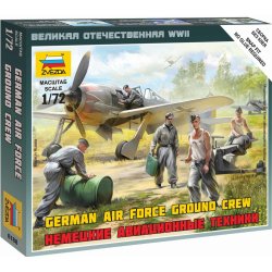 Zvezda figurky německý pozemní personál letectva Wargames WWII 6188 1:72