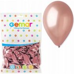 Balonky metalické rosegold růžovo zlaté průměr 26 cm – Zboží Dáma
