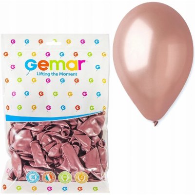 Balonky metalické rosegold růžovo zlaté průměr 26 cm – Zboží Dáma