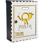 Alubox MIA box Stamp Y - poštovní schránka s výměnným krytem a jmenovkou, známka – Hledejceny.cz