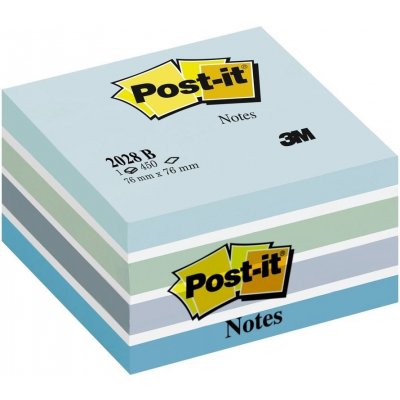 3M 3M Post-it kostka 2028B, velikost 76x76 mm, odstíny modré barvy, 450 lístků (2028 B) – Hledejceny.cz