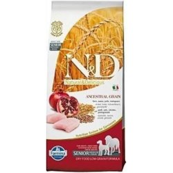 N&D Ancestral Grain Dog Senior Medium & Maxi Chicken & Pomegranate 12 kg