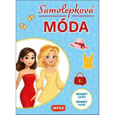 Samolepková móda modrý sešit – Sleviste.cz