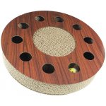 Magic Cat Interactive interaktivní kruh škrabadlo pro kočky kartonové 33 x 33 x 6 cm – Hledejceny.cz