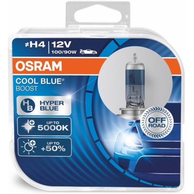 Osram Cool Blue Boost H4 P43t 12V 100/90W 2 ks – Zboží Mobilmania