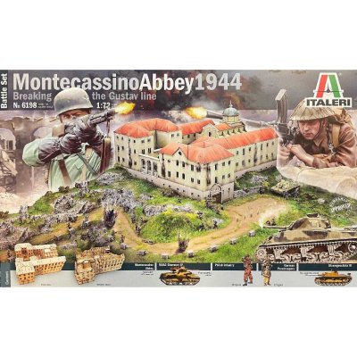 ITALERI Model Kit diorama 6198 Montecassino 1944: Gustav Line Batte 1:72 – Zboží Mobilmania