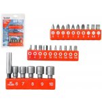 Sada bitů EXTOL PREMIUM 8819620 26 ks nástrčné hlavice 6-10mm – Zboží Dáma
