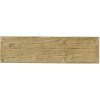 Příslušenství k plotu Betonový panel rovný jednostranný dřevo 200 x 25 x 4 cm - pískovec