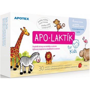 Apo Laktík žvýkací pastilky 30 ks