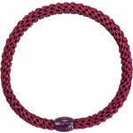 KKNEKKI Gumička do vlasů Kknekki Slim Bordeaux, červená barva, textil – Zboží Dáma