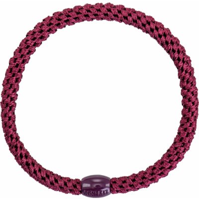 KKNEKKI Gumička do vlasů Kknekki Slim Bordeaux, červená barva, textil – Zboží Dáma