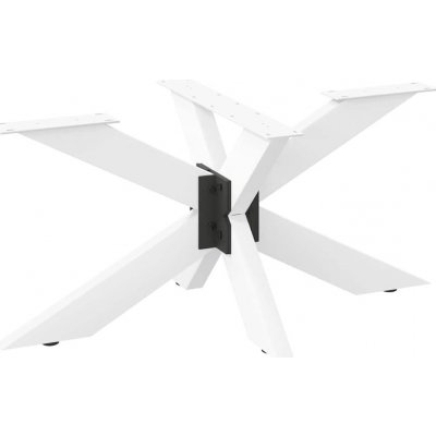 Omaxi 317698 Noha konferenčního stolku ve tvaru pavouka bílá 98 x 58 x 42-43 cm ocel – Zboží Dáma