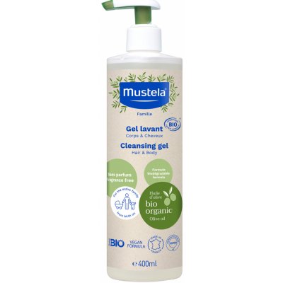 Mustela Organic čisticí tělový a vlasový gel 400 ml – Zbozi.Blesk.cz