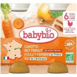Babybio Mrkev s máslovou dýni kuřetem a rýži 2 x 200 g – Sleviste.cz