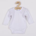 Kojenecké body s dlouhým rukávem Bobas Fashion bílé Bobas Fashion Bílá – Zboží Dáma