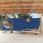 vidaXL Zatahovací boční markýza 180 x 500 cm modrá – Sleviste.cz