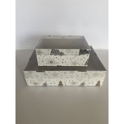 Dárková krabice - vánoční motiv I varianta: 247 x 177 x 97 mm – Zboží Živě