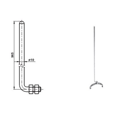 TREMIS TYČ JÍMACÍ JRPV15 ALMGSI 1M NA HŘEBENÁČE – Hledejceny.cz