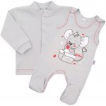 New Baby Kojenecká soupravička Mouse bílá Tyrkysová – Sleviste.cz