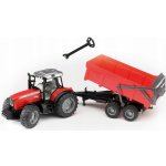 Bruder 2045 Traktor MASSEY FERGUSON 7480 s valníkem – Zboží Dáma