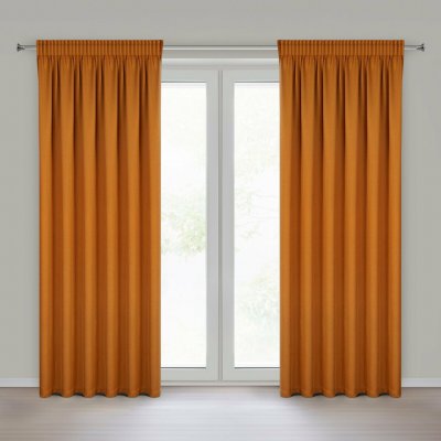 EUROFIRANY ZÁVĚS NA PÁSCE OLENA 140X270 CM CIHLOVÝ – Hledejceny.cz