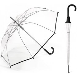 Happy rain Transparent Long deštník průhledný černý alternativy - Heureka.cz