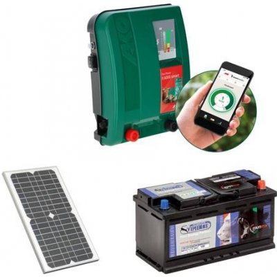 Ako Sada elektrického ohradníku DUO Power X 6000 smartGPS a solární panel 55 W a akumulátor 70 Ah – Hledejceny.cz