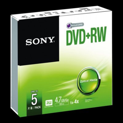 Sony DVD-RW 4,7GB 16x, 5ks (5DPW47SS)