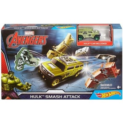 Hot Wheels Marvel Avengers HULK SMASH ATTACK Set – Zbozi.Blesk.cz