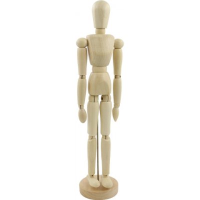 JUNIOR SMPL manekyn - dřevěná figurka - muž 12"/ 30 cm – Zboží Mobilmania