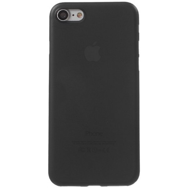 Pouzdro a kryt na mobilní telefon Pouzdro AppleMix Apple iPhone 7 / 8 - ochrana čočky - ultratenké - plastové - matné - černé