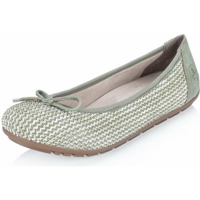 Rieker dámské baleríny 43850-52 zelená – Sleviste.cz