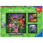 RAVENSBURGER Minecraft Biomes 3x49 dílků – Sleviste.cz