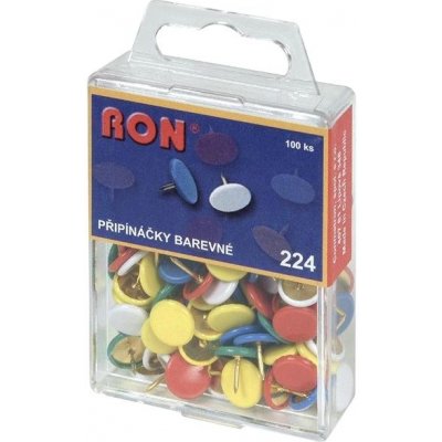 Připínáčky barevné RON - 100 ks / barevný mix – Zboží Dáma
