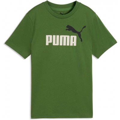 Puma ESSENTIALS 2 COLOR N0.1 LOGO TEE B Zelená,Bílá,Černá – Zboží Mobilmania