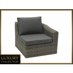 DEOKORK Ratanové LEVÉ ukončení BORNEO LUXURY šedá – Hledejceny.cz