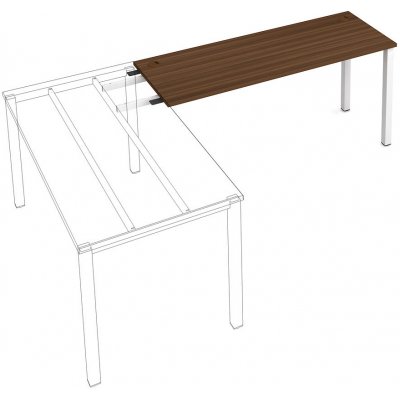 HOBIS Stůl pracovní délky 160 cm (hloubka 60 cm) k řetězení - UE 1600 RU – Zboží Mobilmania