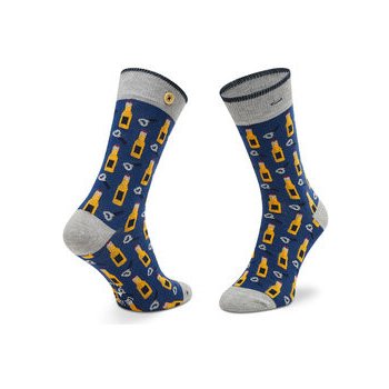 Cabaïa pánské klasické ponožky Brono & Alix SOKFW2122 Tmavomodrá