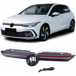 Maska Volkswagen Golf 8 - červená lišta (LED svícení) – Sleviste.cz