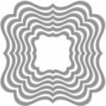 Wiler Vyřezávací šablona zdobené čtverce 6 ks – Zboží Dáma