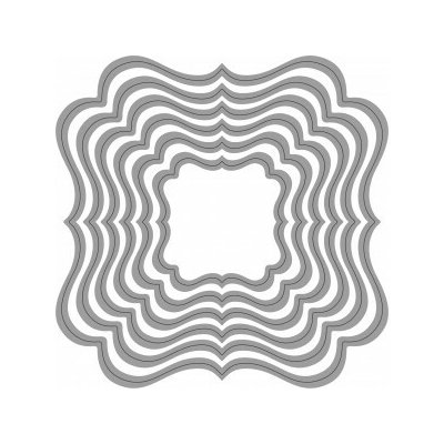 Wiler Vyřezávací šablona zdobené čtverce 6 ks – Zboží Dáma