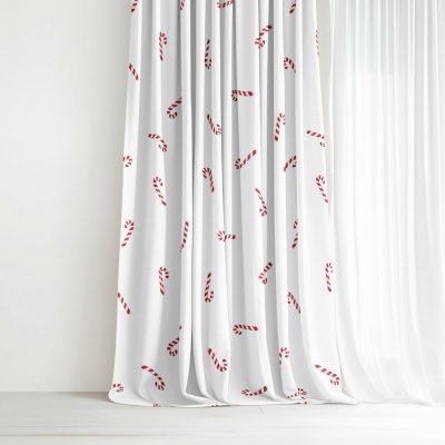 Goldea vánoční bavlněný závěs - sladké vánoce 220x150 cm – Hledejceny.cz
